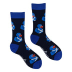 Scottish Rubber Duckies Socks-Navy/ L