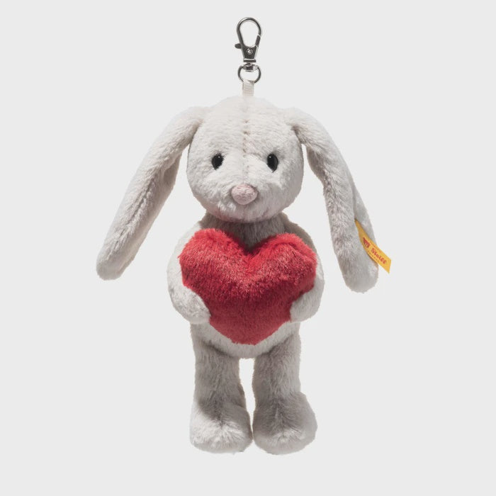 Steiff Pendant Hoppie rabbit – Love – light grey