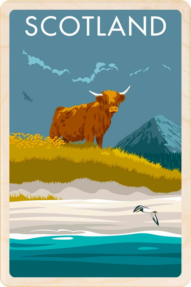 Scottish Eco-Friendly Wooden Magnets