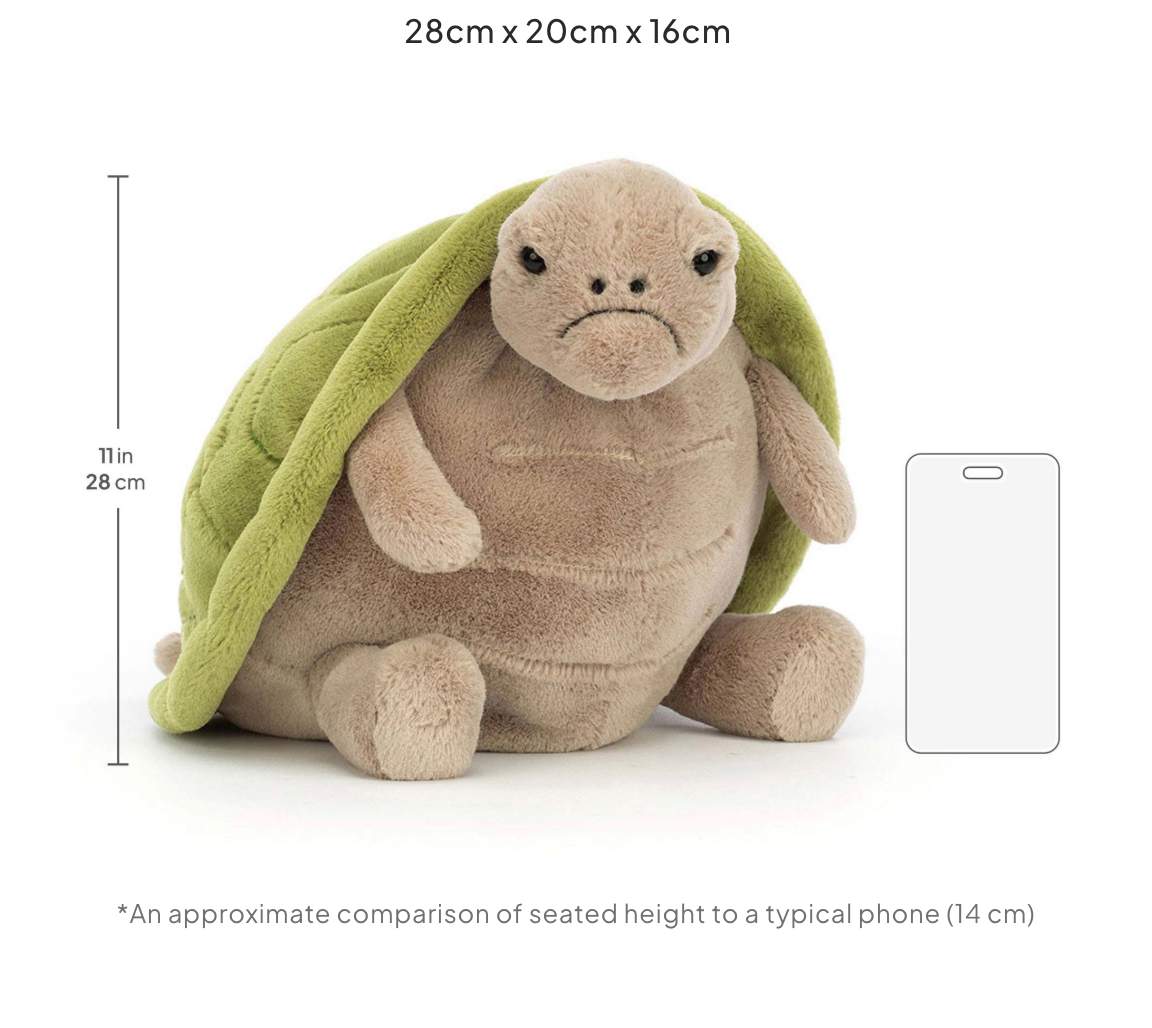 Jellycat Timmy Turtle Medium