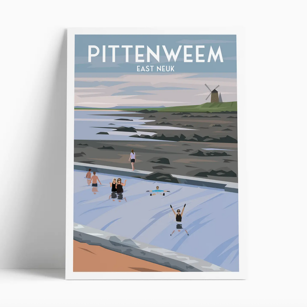 Illustrated print of Scotland - A4 Size