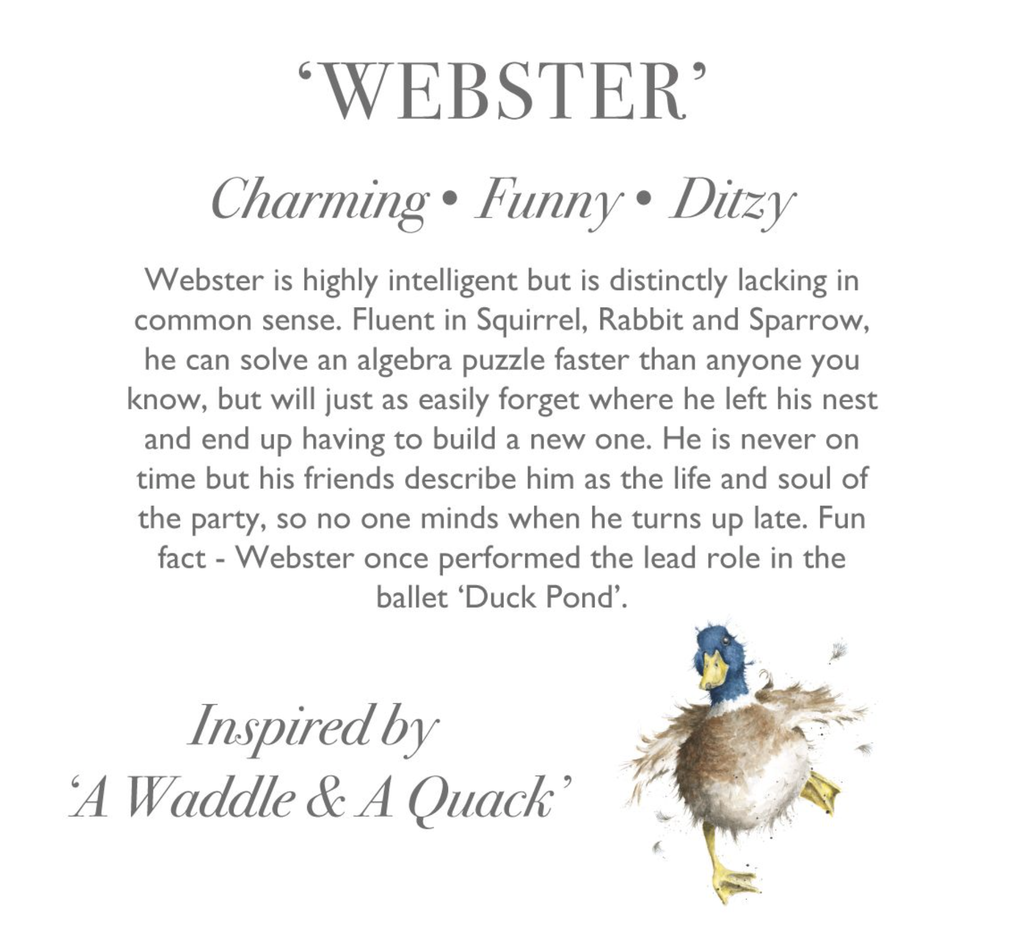Wrendale Soft Junior Duck - Webster