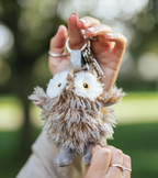 Wrendale plush owl key chain-Elvis