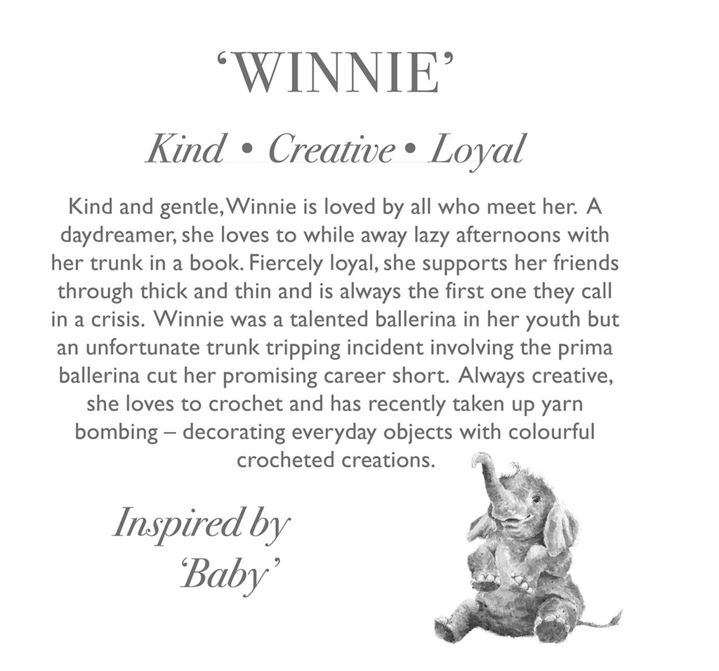 Wrendale Plush Toy Elephant-winnie