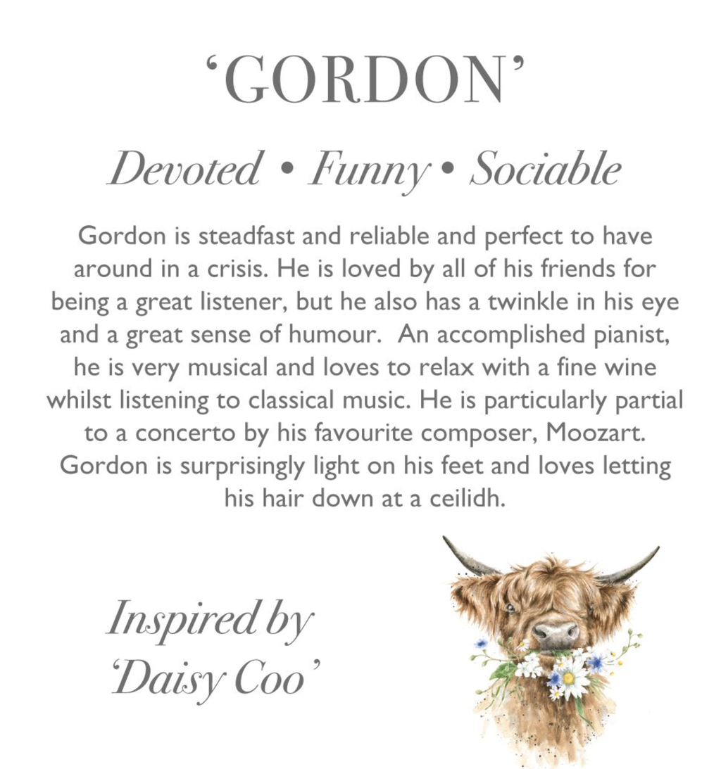 Wrendale Regular Plush Highland Cow - Gordon