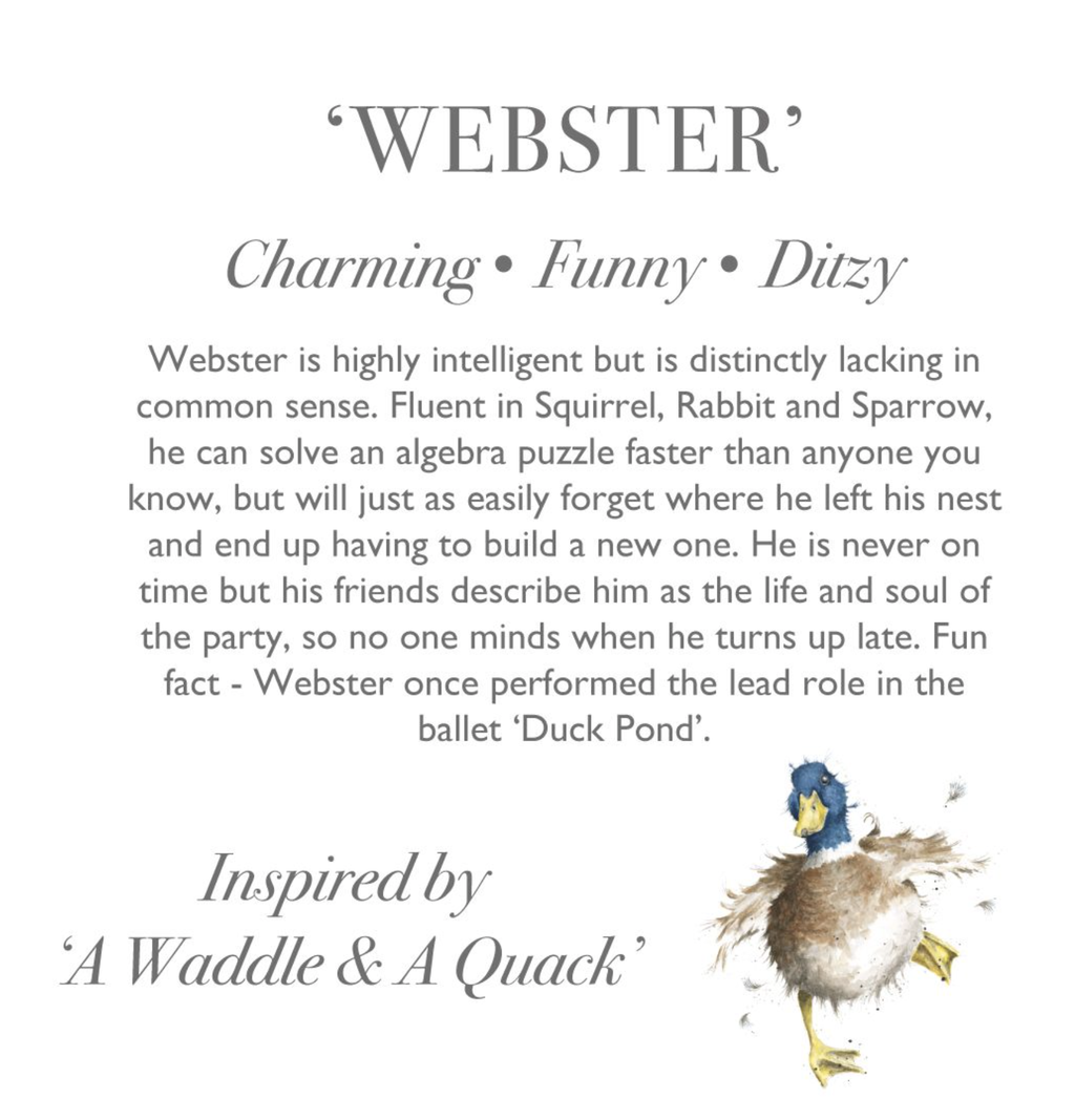 Wrendale Regular PLUSH Duck - Webster