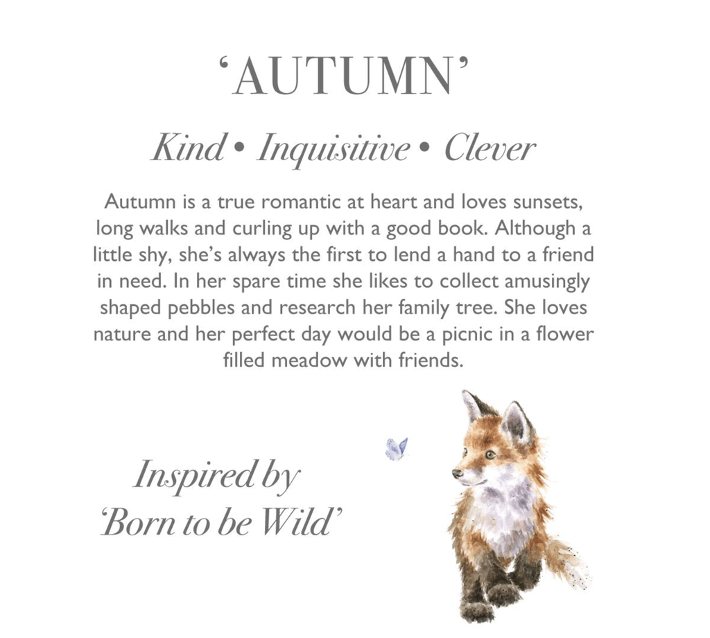 Wrendale Plush Fox Junior-Autumn