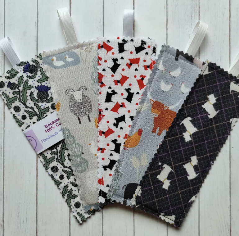 Scottish Fabric Bookmark