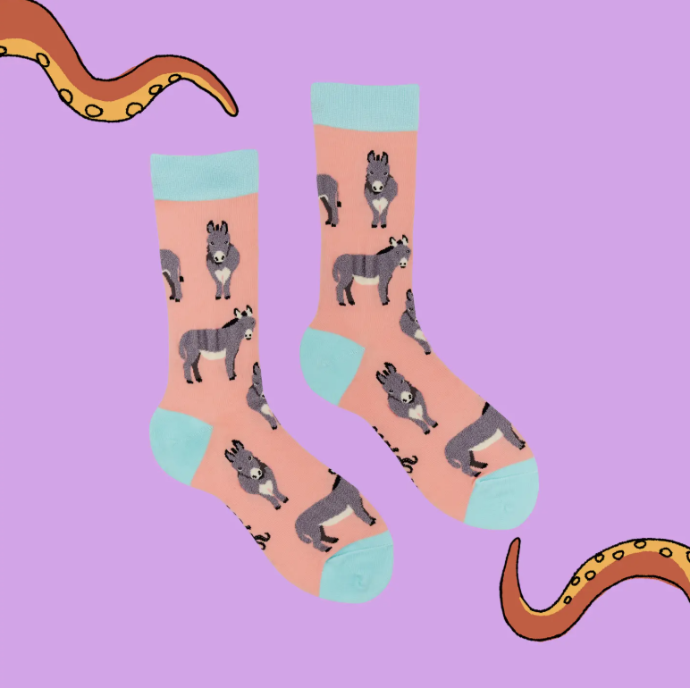Fluffy Donkeys Socks