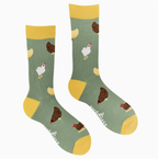 Chicken socks-Sage/ S