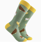 Chicken socks-Sage/ S