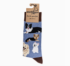 Dog Lover 2 Socks-Blue/ S