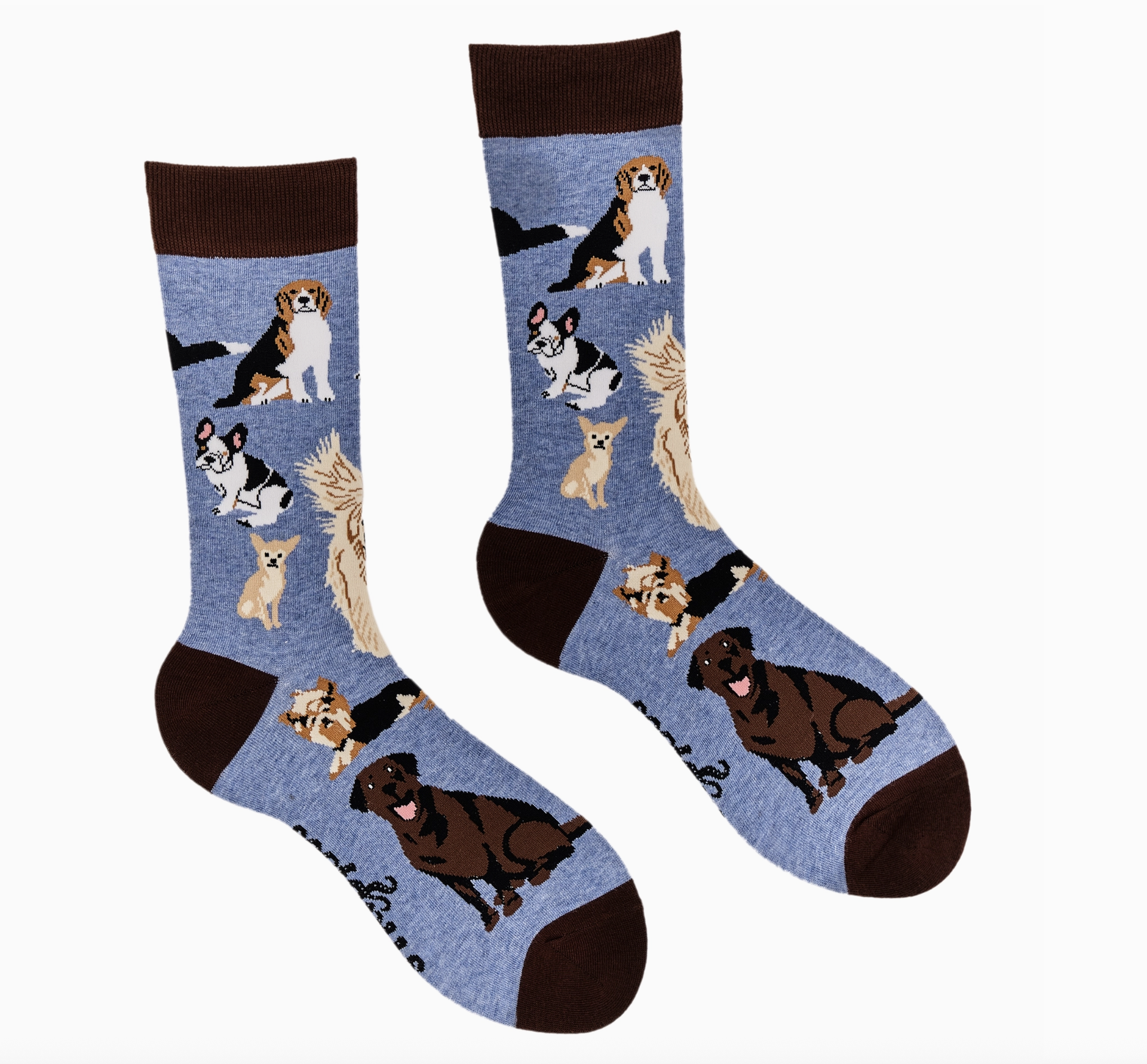 Dog Lover 2 Socks-Blue/ S