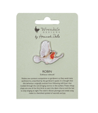 Wrendale Flying Robin Pin Badge