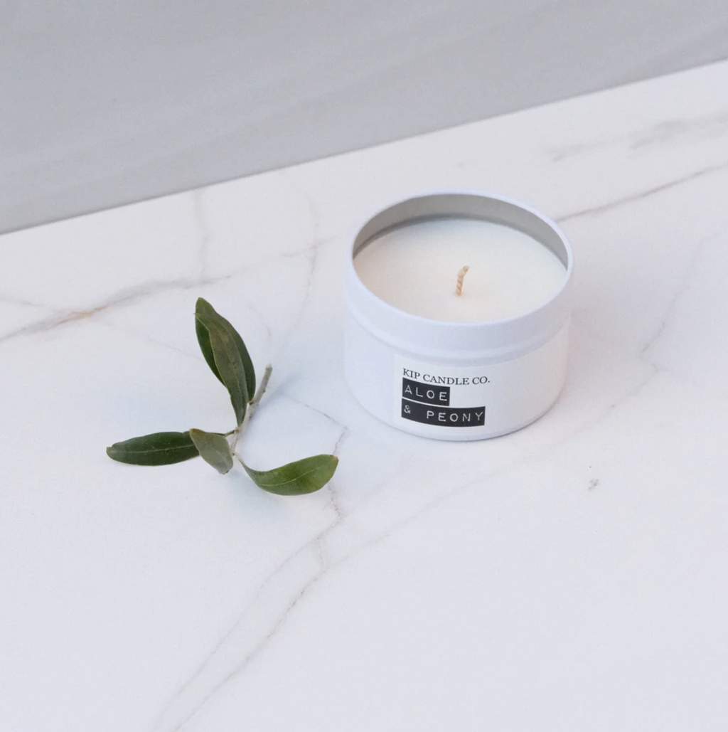 Kip Candle Co. 30 Oz Travel Tin - Aloe, Peony