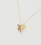 Fable Enamel Flying Robin Necklace