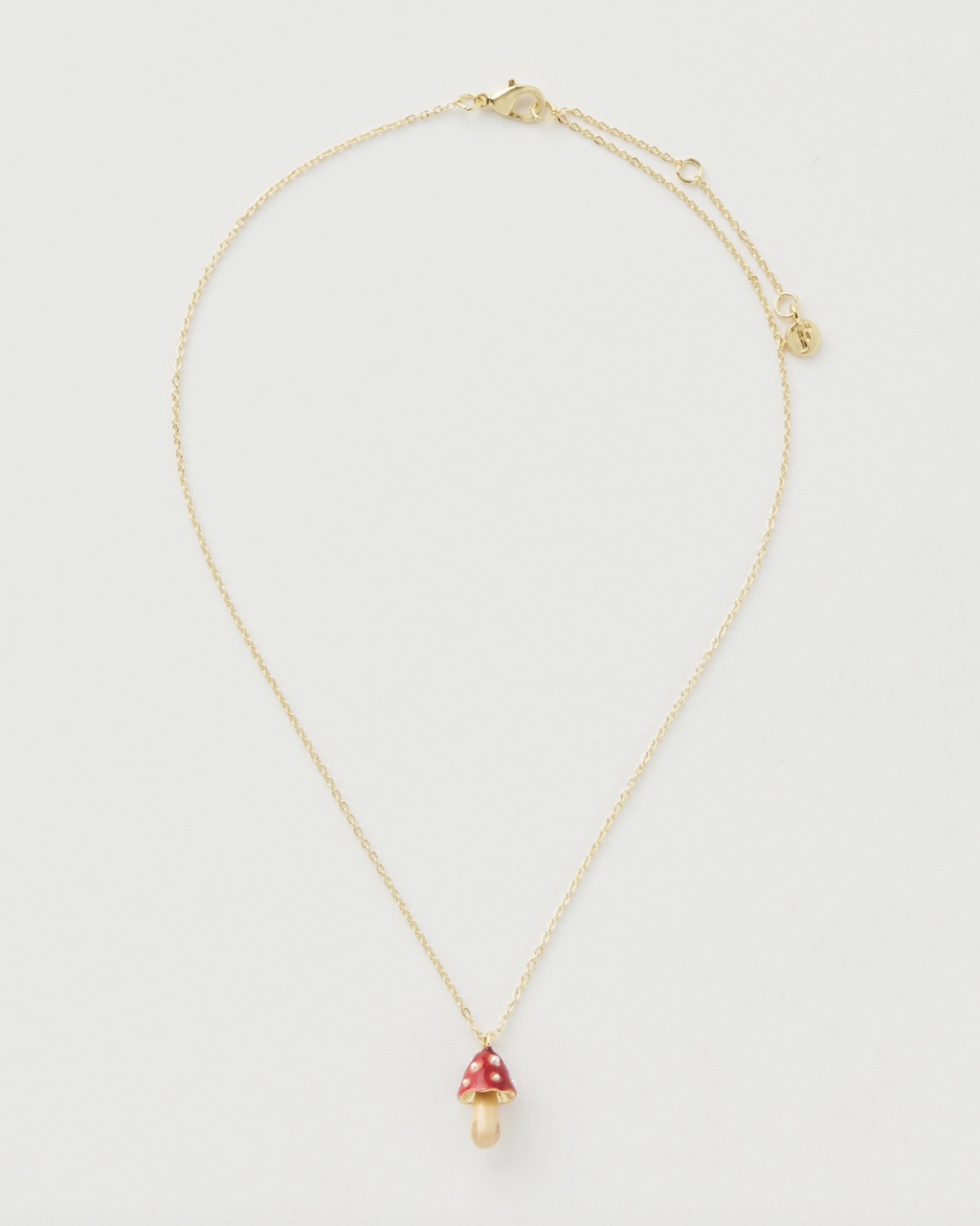 Fable Enamel Mushroom Necklace