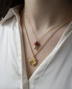 Fable Enamel Mushroom Necklace