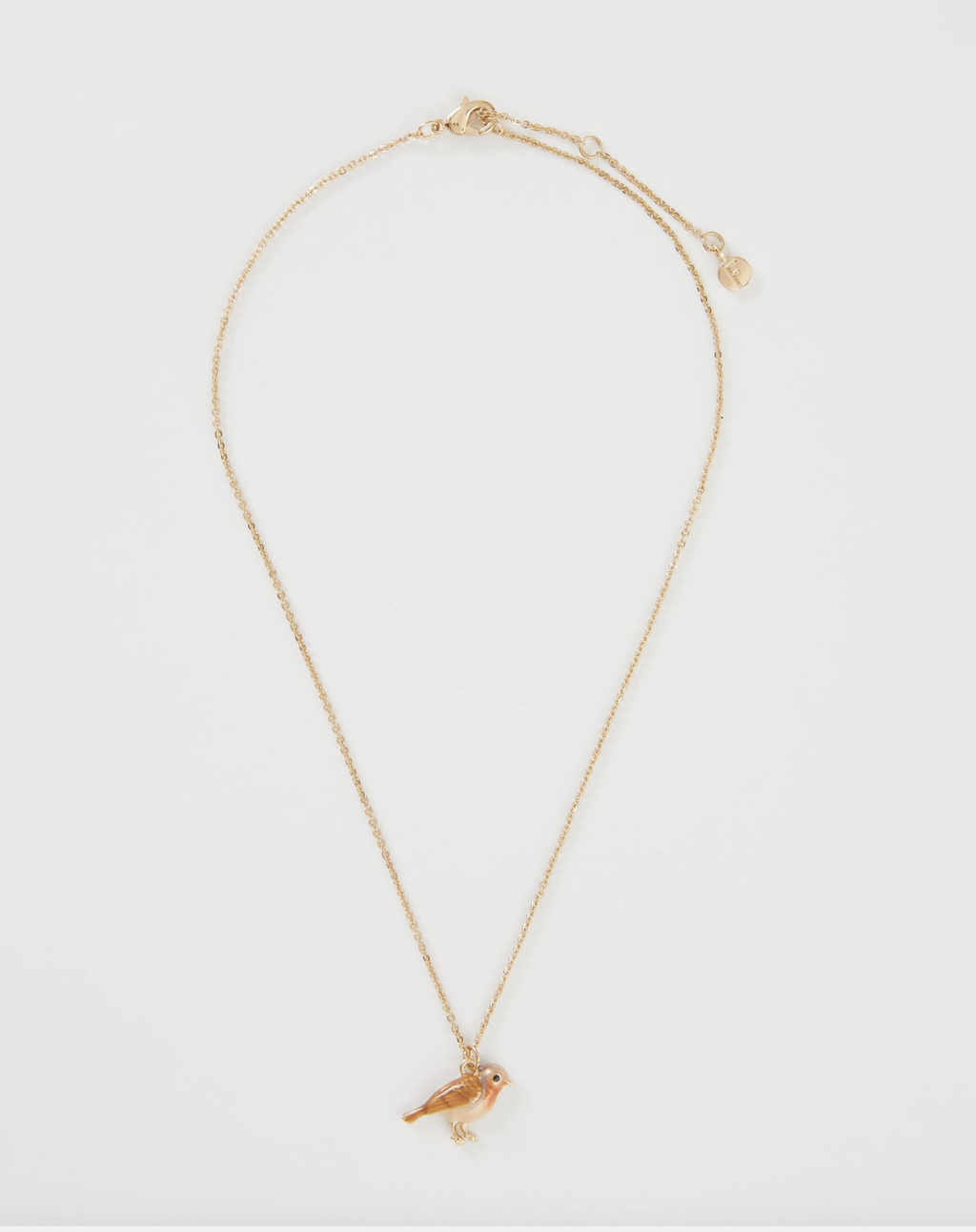 Fable Enamel Robin Necklace
