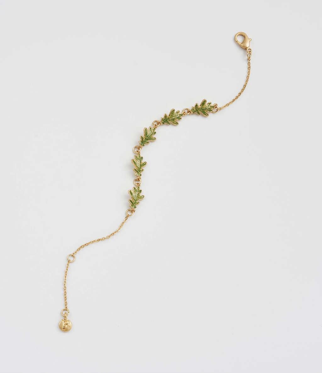 Fable Oak Leaf Bracelet - Gold