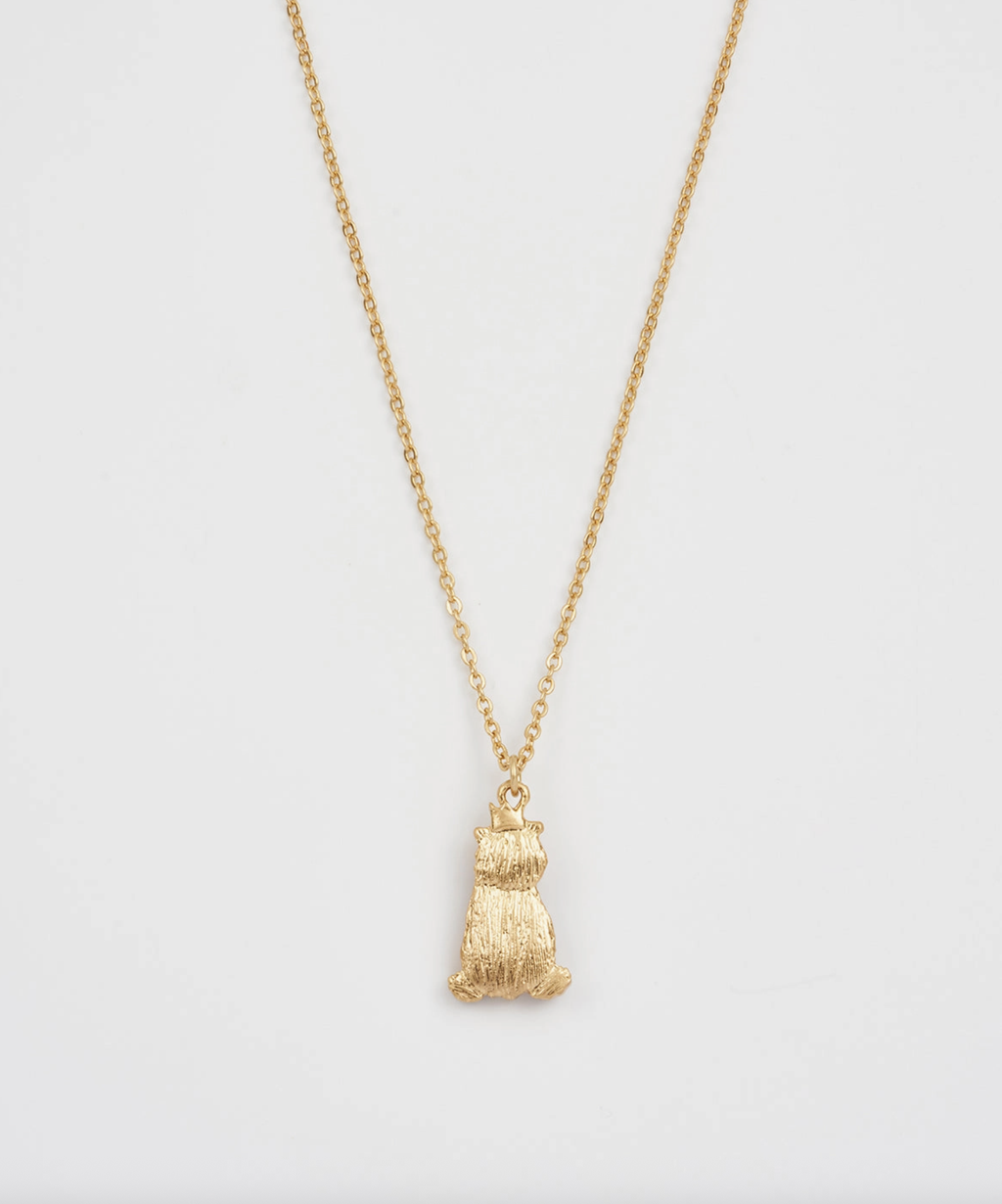 Fable Party Bear Gold Chain Necklace