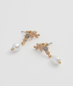 Fable Hibiscus & Pearl Earrings
