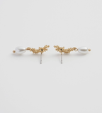 Fable Hibiscus & Pearl Earrings