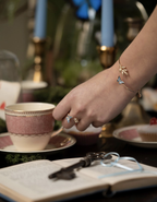 Fable Enamel Blue Butterfly Bangle