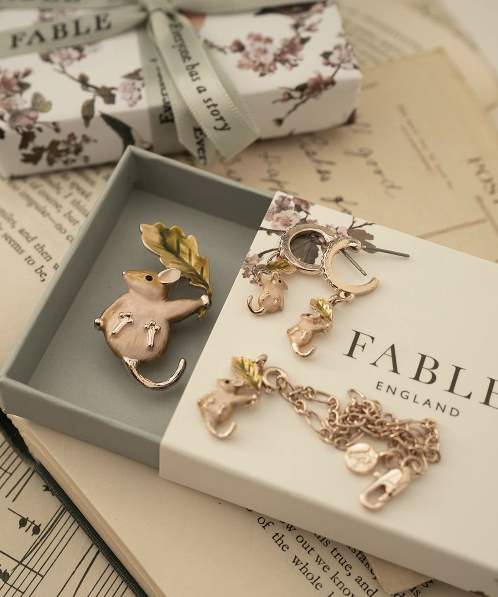 Fable Enamel Dormouse Short Necklace