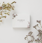 Fable Forget-Me-Not Stud Hoop Earrings Silver