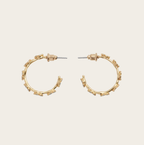 Fable Forget-Me-Not Stud Hoop Earrings