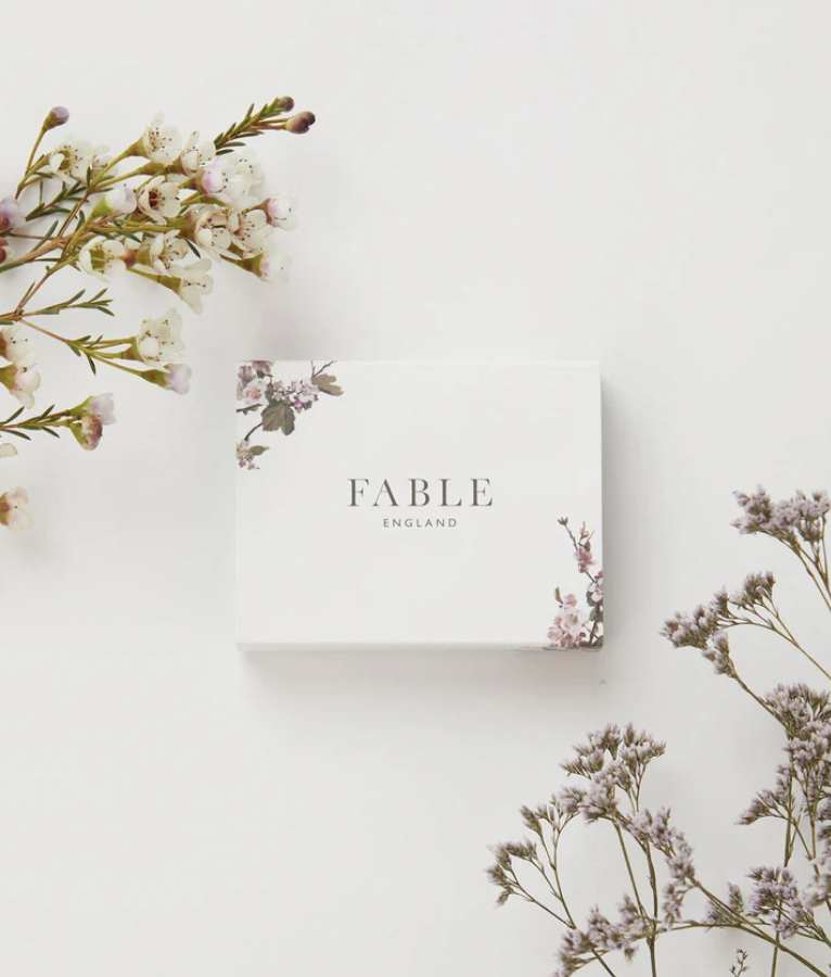 Fable Forget-Me-Not Stud Hoop Earrings