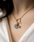 Fable Forget Me Not Charm Toggle Necklace