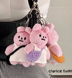Cute Pink Bunny by Clarice Tudor - Mixed Color