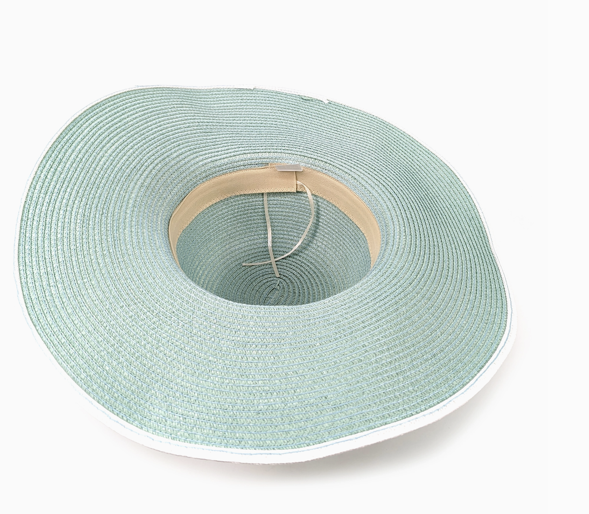 Bold Daisy Wide Brim Foldable Hat - Light Green (57cm)