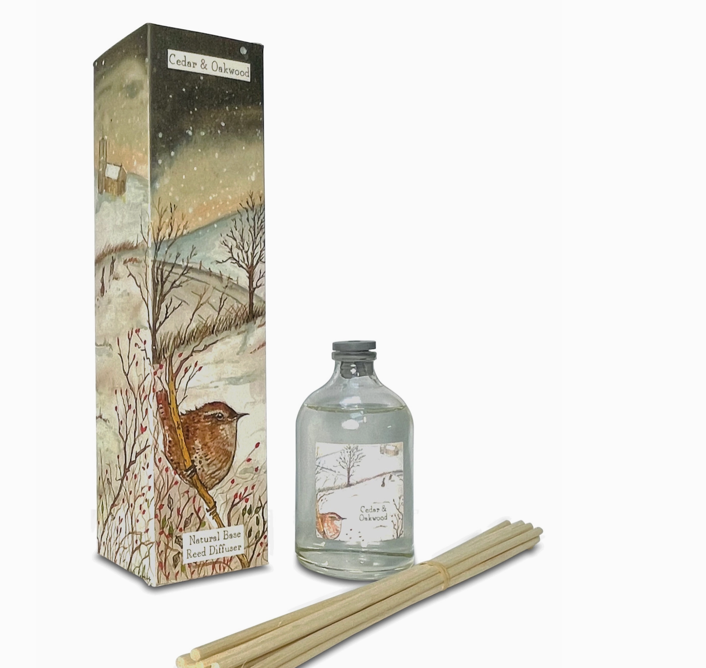 100ml Reed Diffuser - Cedar & Oakwood (Wren)- Uk Only