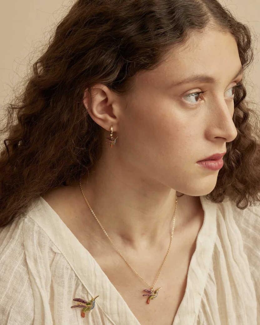 Fable Hummingbird Pendant Necklace