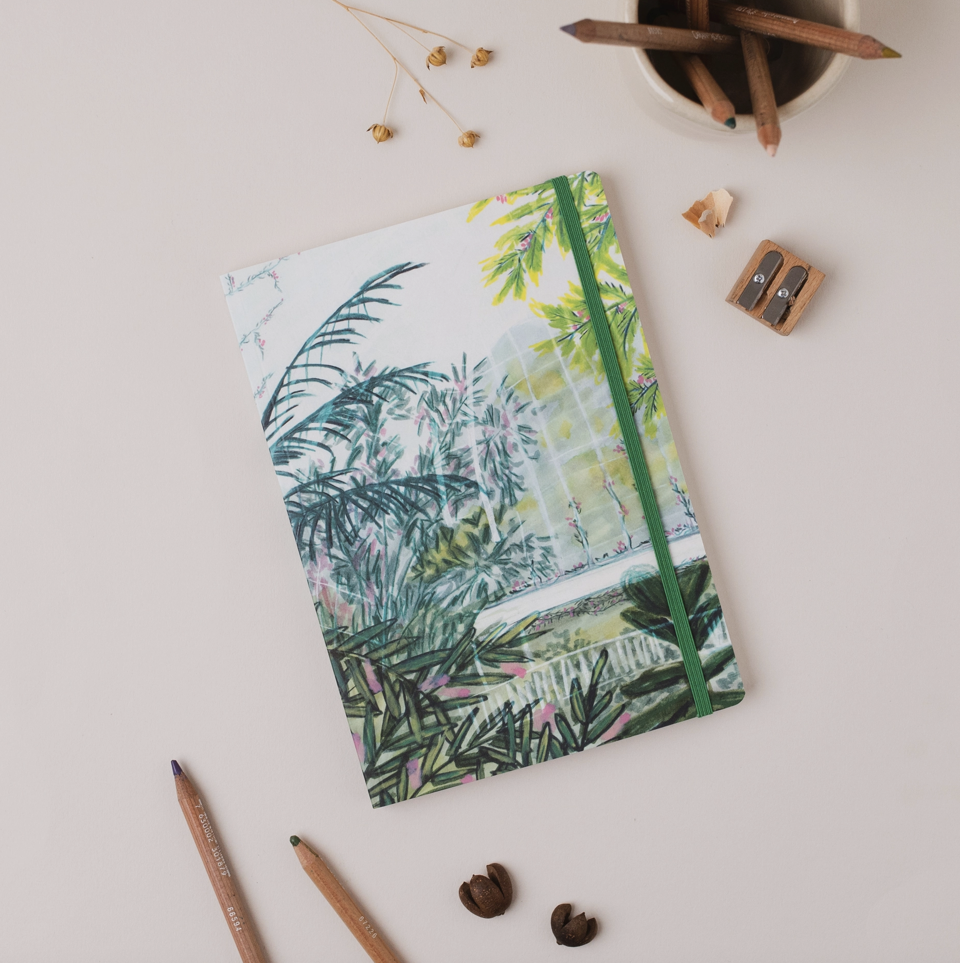Botanical Gardens Palm House - A5 Notebook