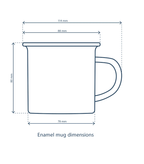 Paddleboarding Enamel Mug