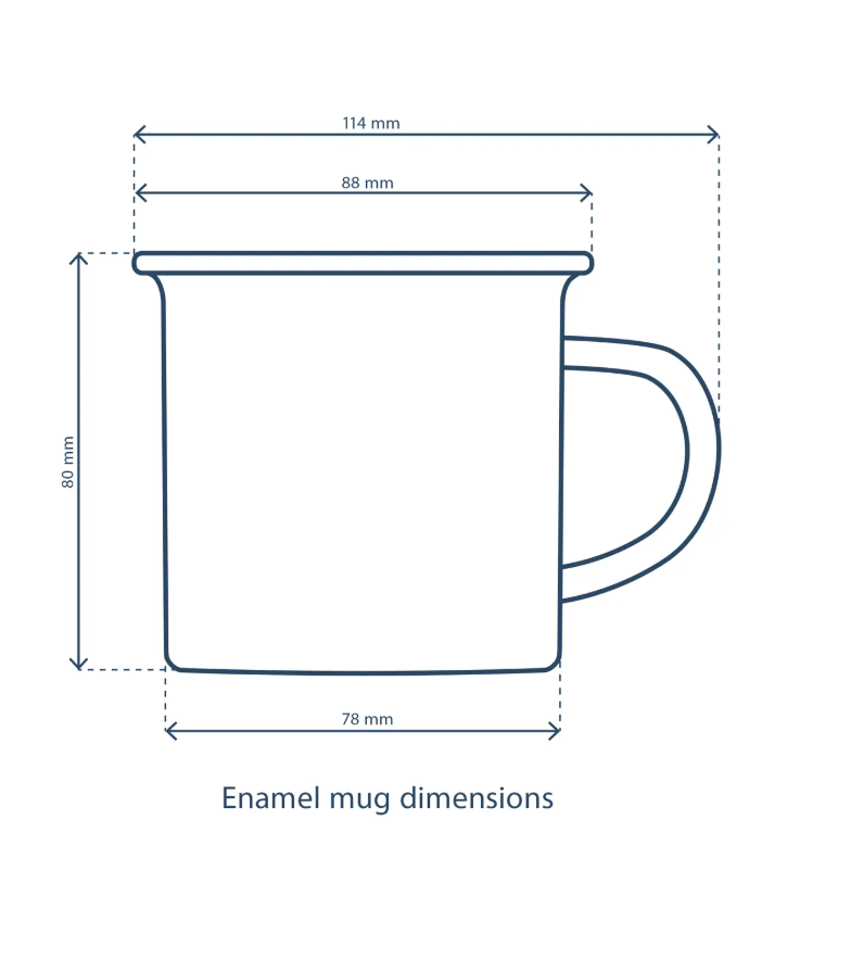 Paddleboarding Enamel Mug