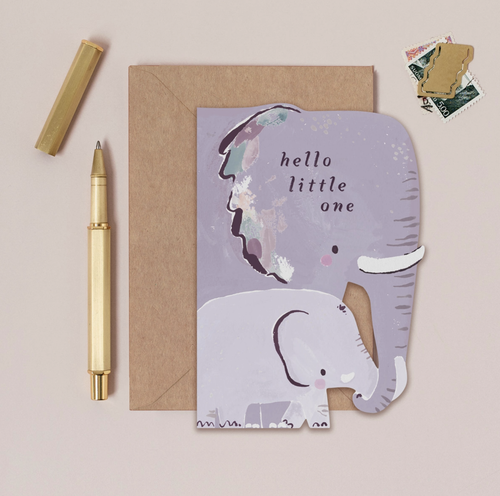 Elephant New Baby Card | New Parent Card