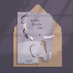 Elephant New Baby Card | New Parent Card