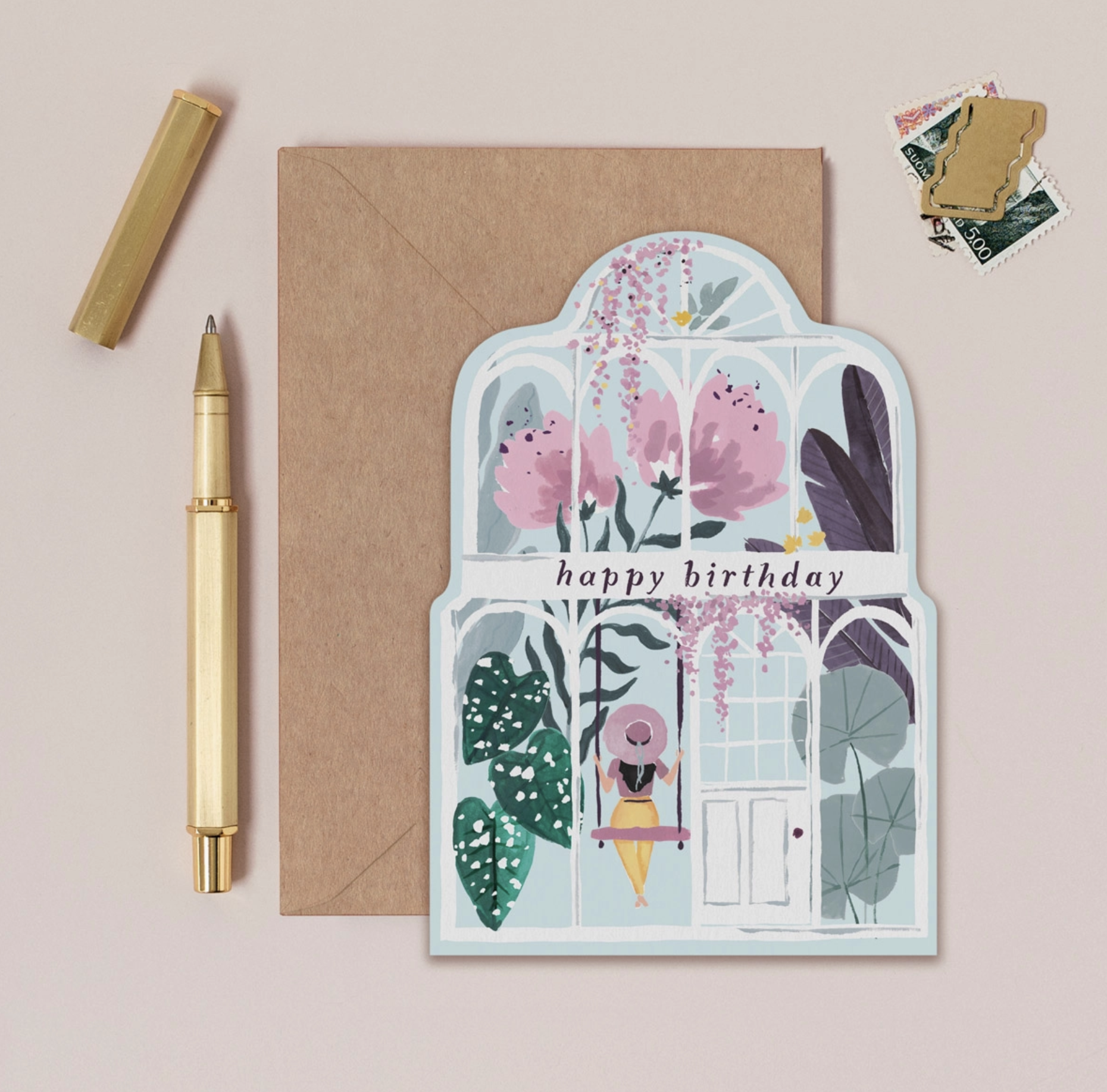 Greenhouse Birthday Card | Plant Birthday Card