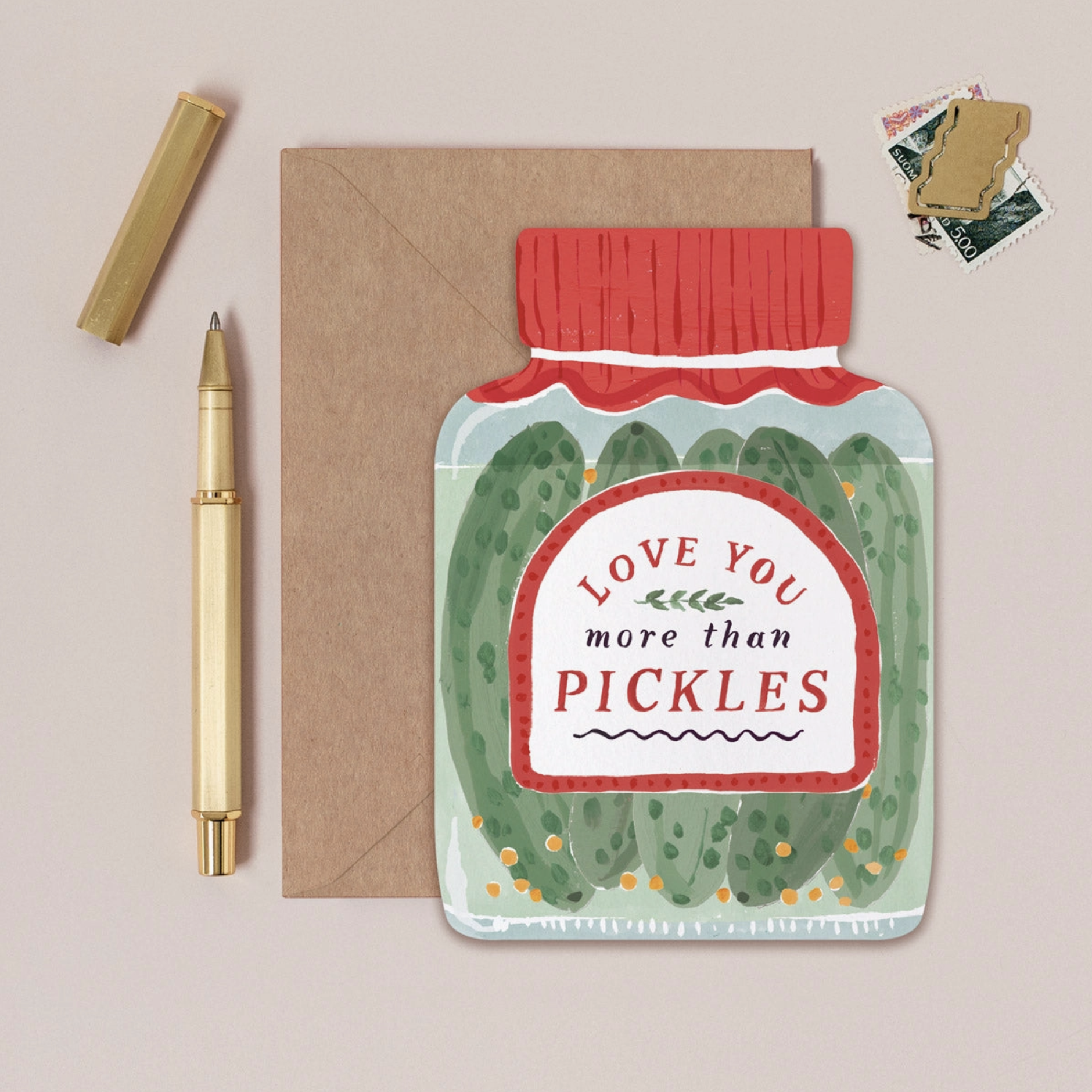 Love You More Than Pickles Card | Love & Valentines Cards