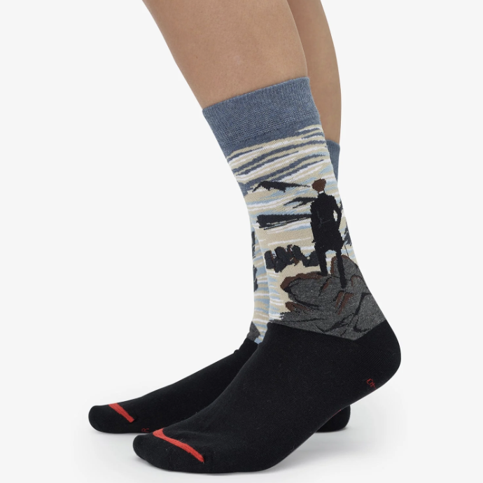 Caspar David Friedrich - The hiker over the fog sea socks