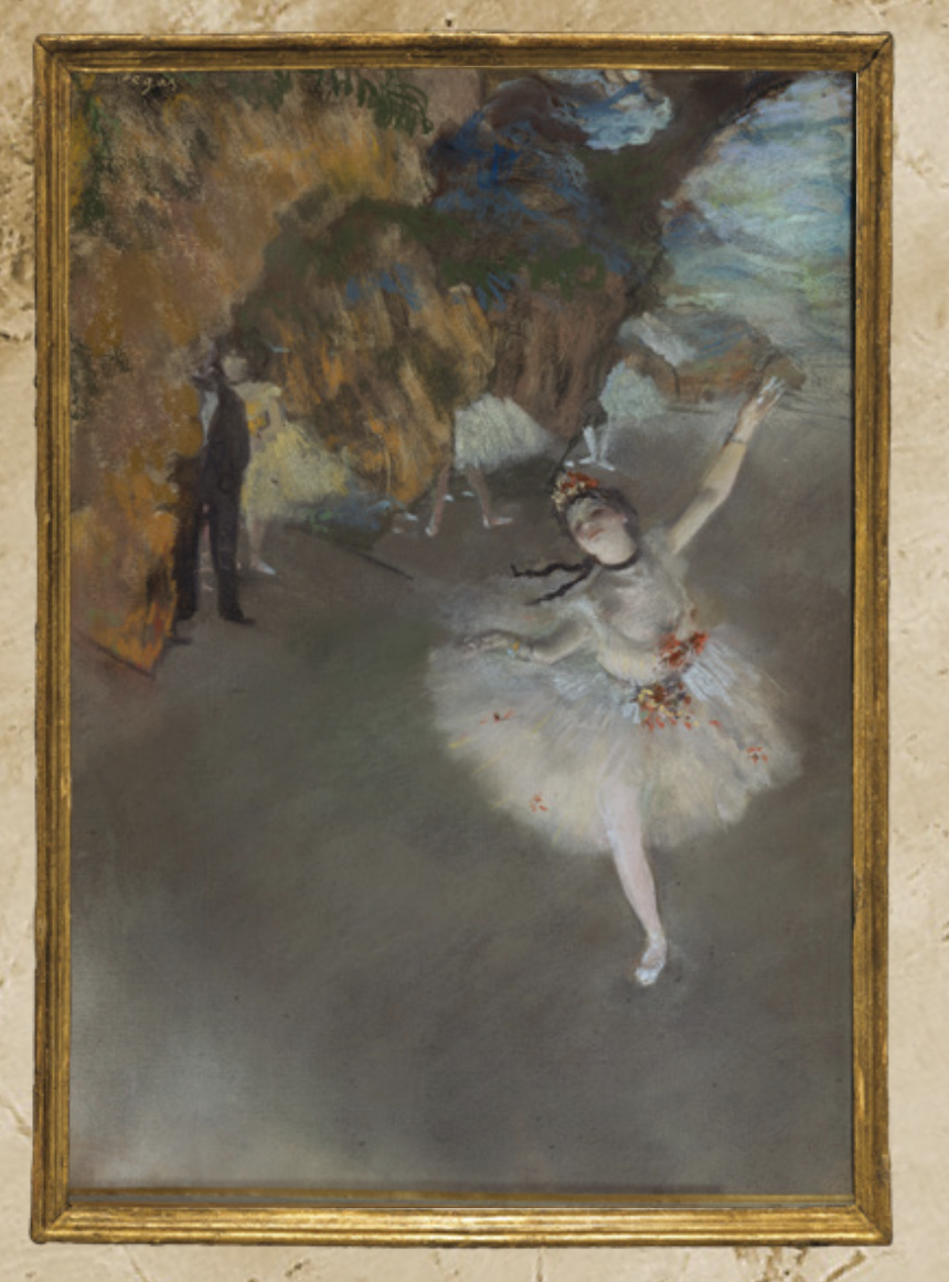Edgar Degas - Ballet (In the pastel The Star) Sock