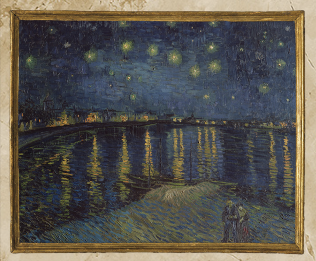Vincent van Gogh - star night over the Rhone Sock