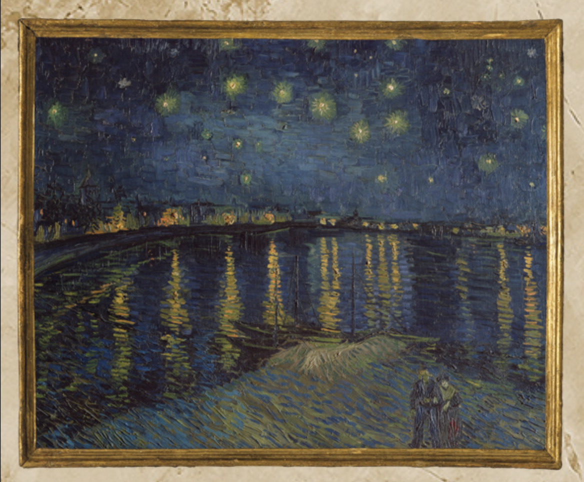 Vincent van Gogh - star night over the Rhone Sock