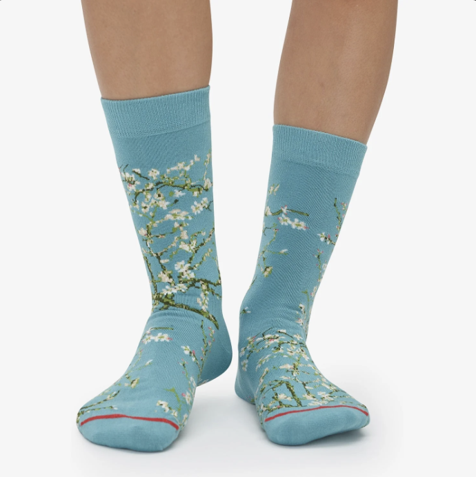 Vincent van Gogh - flowering almond branches Sock
