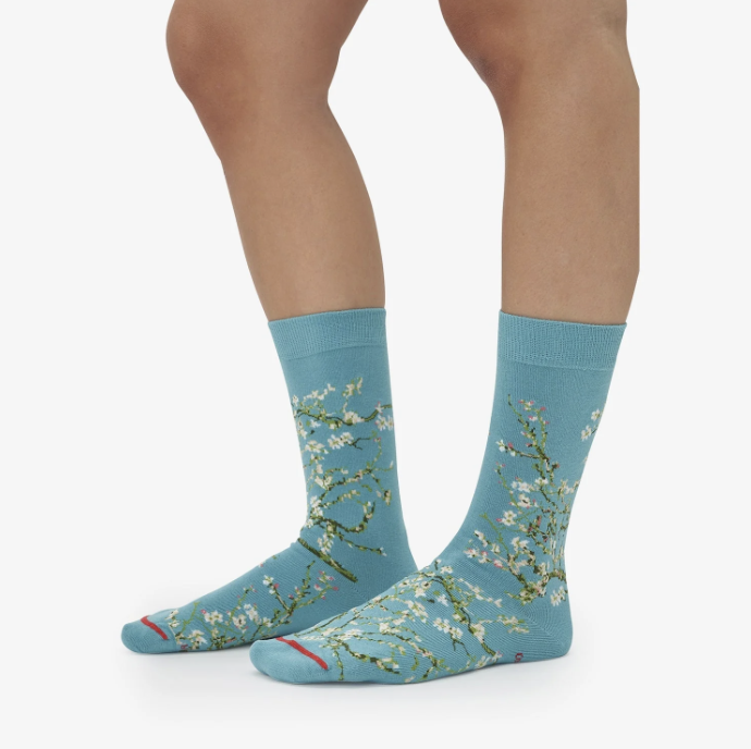 Vincent van Gogh - flowering almond branches Sock